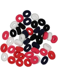 Multi-coloured MINI Hair Scrunchies Pack - One Size Assorted