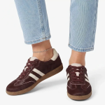 Shiloh Leather Sneaker - Burgundy white - 8