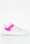 Calvin Klein Chunky Cupsole Laceup Low Tpu - White neon Pink