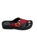 Ladies Aerosoft Buckle Thong - 9 / Red
