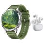 Men's Fitness Smartwatch With Wireless Earphones Calorie Tracker