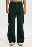 Cotton On Baggy Pleat Cargo Pant - Trekking Green Cord