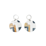 Geometric Earth Toned Acrylic Earrings - Earth Toned Acrylic