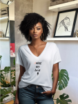 Doing My Best Oversized Tee - White - Small
