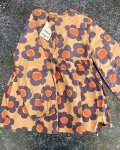 New Brown Flower Dress 5 6Y