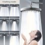 1pc Adjustable High Pressure Shower Head Top Spray 6-speed Large Sprinkler Pressurized Single Handheld Shower Head Rain Sprinkler Bathroom Accessories