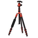 Pro.j Professional Aluminium Travel Tripod 8KG-LOAD RED-A401RD