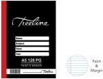- A5 128 Pg Feint & Margin Manuscript Books Pack Of 10