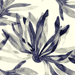 Black Flower Pvc Placemats