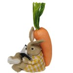Rabbit Leaning Against Carrot 36CM