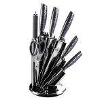 8 Pieces Stainless Steel Knife Set & Stand - Carbon Pro