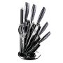 8 Piece Stainless Steel Knife Set With Stand - Carbon
