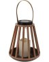 H&s Solar Lantern With LED Candle - 20X34CM