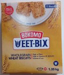 Bokomo Wholegrain Wheat High Fiber Biscuit Box