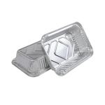5 Pack 4.9LT Aluminum Foil Food Container Set Silver