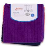 Micro Fibre Cloth 35X35CM 3 Pack - Assorted Colour