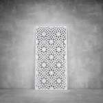 Laser Cut Screen - Design 134 - 1040 X 535 X 20 Rusted Steel Indoor