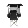 Fishing & Camping Full Shade Folding Chair Black