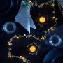 LED Small Color Lights Golden Leaf Ribbon Lights Birthday Room Decoration Lights Christmas Neon Small Color Light String