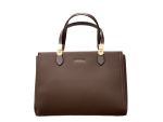 Sovereign Leather Satchel- Dark Brown