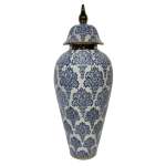 Ginger Jar White With Blue Pattern 23X60CM