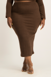 Kyrah Midi Skirt - Pinecone - 2XL