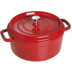 Staub Cast Iron Round Casserole Dutch Oven 26CM 5.25L Cherry