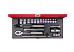 Socket Set 3 8" Metric 6-22MM 12PT