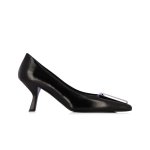 Pointe Buckle Pump -black nickle