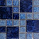 Glazed Ceramic Mosaic Tiles Variated Water Mix 15 X 15CM