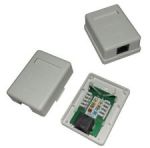 MicroWorld RJ45 Wall Box Single-new