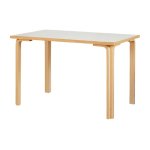 Mika 120CM Wooden Dining Table - Black White - White
