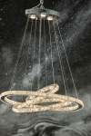 Sabrina 3 Rings Crystal Chandelier