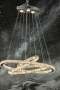 Sabrina 3 Rings Crystal Chandelier