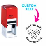 Shiny Teacher Stamps 32X32MM Group