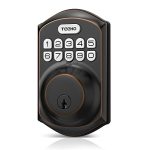 Teeho TE001 Keyless Entry Door Lock With Keypad - Smart Deadbolt Lock For Front Door With 2 Keys - Auto Lock - Easy Installation