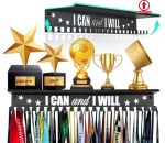 Ibobbish Non-slip Medal Hanger Display Shelf - Upgraded Medal Holder For Gymnastics Race Soccer Swim