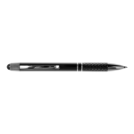 BP7975 - Aluminium Ballpoint Pen With Black Stylus Black Std