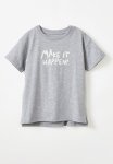 Cotton On Poppy Short Sleeve Print Tee - Storm Grey Marle make It Happen