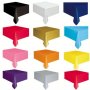 1-3pcs Plastic Disposable Tablecloths - Solid Color Machine Made Rectangular Shape Thickened & Enlarged Party Decoration For Christmas - 137x183CM