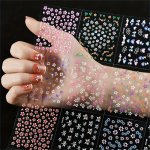 30 Sheet Spring Flower Design Nail Art Stickers Self Adhesive Nail Art Decals For Nail Art Decoration Nail Art Supplies For Wome