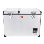 Snomaster Dual Compartment Stainless Steel Fridge freezer 56L