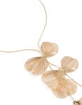 Goldair Gold Laser Cut Petals Y-necklace