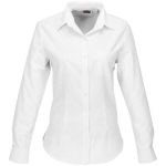 Ladies Long Sleeve Huntington Shirt White Black