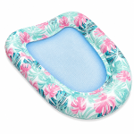 Inflatable Mesh Pool Float Lounger Pink Tropical