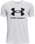 Boys' Ua Sportstyle Logo Short Sleeve - Halo Gray Light HEATHER-014 / Ysm
