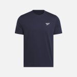 Reebok Men’s Small Logo Crewneck T-Shirt Navy