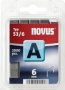 Novus A Typ 53/6 Staples Pack 2000 Staples Crown W: 11.3 Mm Wire W 0.75 Mm