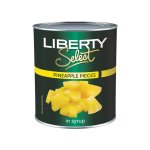 Liberty Select Pineapple Pieces In Light Syrup 3.06KG