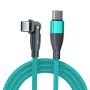 180DEGREE Rotatable 2 Type C Fast Charging Cable 60W With LED Light For